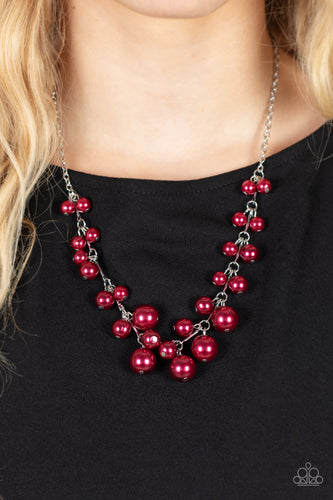 Tearoom Gossip - Red Necklace - Sabrina's Bling Collection