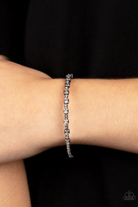 Timelessly Tiny - Black & White Rhinestone Bracelet - Sabrina's Bling Collection