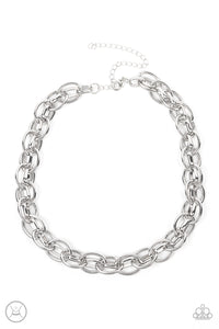 Tough Crowd - Silver Choker Necklace - Sabrina's Bling Collection