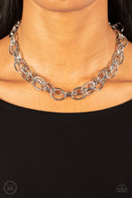 Load image into Gallery viewer, Tough Crowd - Silver Choker Necklace - Sabrina&#39;s Bling Collection