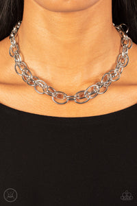 Tough Crowd - Silver Choker Necklace - Sabrina's Bling Collection