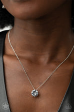 Load image into Gallery viewer, What A Gem - White Rhinestone Blockbuster Necklace - Sabrina&#39;s Bling Collection