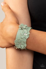 Load image into Gallery viewer, What Do You Pro-POSIES - Green Flower Bracelets - Sabrina&#39;s Bling Collection