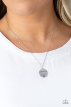 Load image into Gallery viewer, American Girl - Blue and silver necklace- Paparazzi Jewelry Necklace with Free Earrings - Sabrina&#39;s Bling Collection