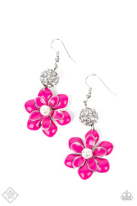 Bewitching Botany - Pink Flower Earrings - September 2022 Fashion Fix - Sabrinas Bling Collection