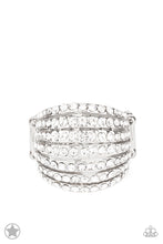 Load image into Gallery viewer, Blinding Brilliance - White Rhinestone Blockbuster Ring - Sabrina&#39;s Bling Collection