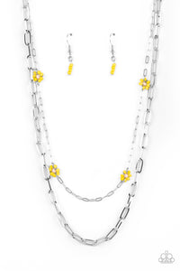 Bold Buds - Yellow Necklace - Sabrinas Bling Collection