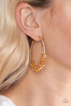 Load image into Gallery viewer, Bubble-Bursting Bling - Gold Topaz Earrings - Sabrina&#39;s Bling Collection