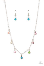 Load image into Gallery viewer, Carefree Charmer - Multi Rhinestone Necklace - Paparazzi Accessories