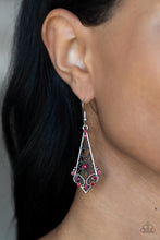 Load image into Gallery viewer, Casablanca Charisma - Red Filigree Earrings - Sabrina&#39;s Bling Collection