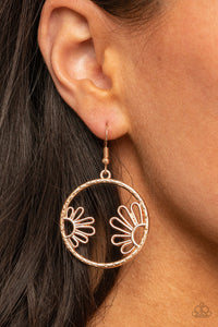 Demurely Daisy - Rose Gold Earrings - Sabrina's Bling Collection