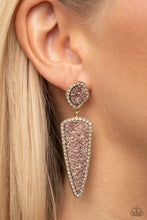 Load image into Gallery viewer, Druzy Desire - Gold Earrings - Sabrina&#39;s Bling Collection