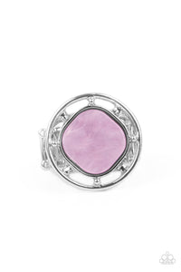 Encompassing Pearlescence - Purple Ring - Sabrina's Bling Collection