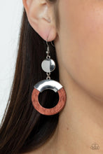 Load image into Gallery viewer, ENTRADA at Your Own Risk - Brown Stone Earrings - Sabrina&#39;s Bling Collection