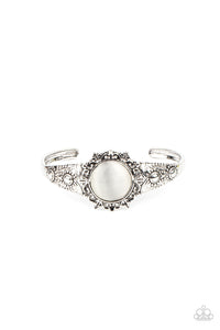Extravagantly Enchanting - White Cat's Eye Stone Bracelet - Sabrina's Bling Collection