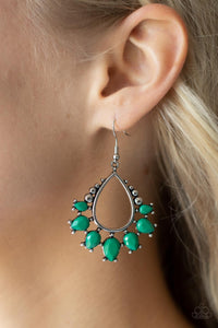 Flamboyant Ferocity - Green Earrings - Sabrina's Bling Collection