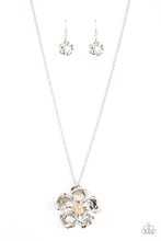 Load image into Gallery viewer, Homegrown Glamour - Silver Flower Necklace - Sabrina&#39;s Bling Collection