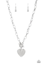 Load image into Gallery viewer, If You LUST - White Heart Toggle Necklace - Sabrina&#39;s Bling Collection