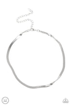 Load image into Gallery viewer, In No Time Flat - Silver Snakechain Choker Necklace - Sabrina&#39;s Bling Collection