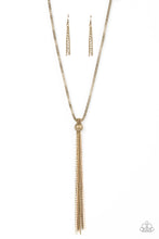 Load image into Gallery viewer, Metallic MESH-Up - Brass Necklace - Sabrinas Bling Collection