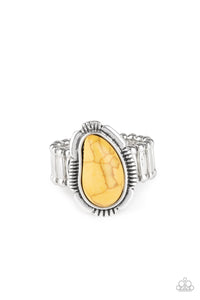 Mineral Mood Yellow Ring Paparazzi Accessories - Sabrina's Bling Collection