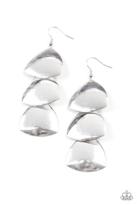 Modishly Metallic - Silver Earrings - Sabrinas Bling Collection
