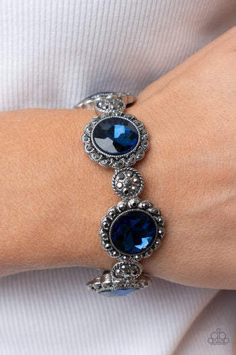 Palace Property - Blue Rhinestone Bracelet - Sabrina's Bling Collection