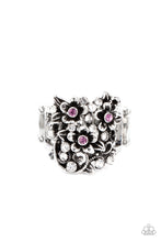 Load image into Gallery viewer, Perfectly Perennial - Purple Ring - Sabrina&#39;s Bling Collection