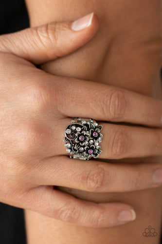 Perfectly Perennial - Purple Ring - Sabrina's Bling Collection