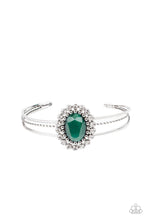 Load image into Gallery viewer, Prismatic Flower Patch - Green Bracelet - Sabrina&#39;s Bling Collection