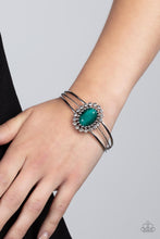 Load image into Gallery viewer, Prismatic Flower Patch - Green Bracelet - Sabrina&#39;s Bling Collection