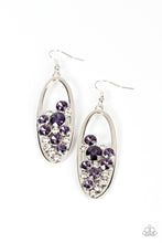 Load image into Gallery viewer, Prismatic Poker Face - Purple Rhinestone Earrings - Sabrina&#39;s Bling Collection