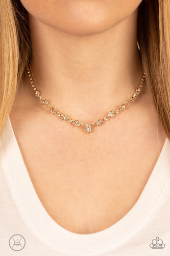 Regal Rebel - Gold Choker Necklace - Sabrina's Bling Collection