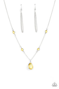 Romantic Rendezvous - Yellow Necklace - Sabrina's Bling Collection