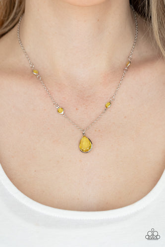 Romantic Rendezvous - Yellow Necklace - Sabrina's Bling Collection