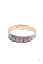 Load image into Gallery viewer, Saturn Safari - Silver Oil Spill Bracelet - Sabrina&#39;s Bling Collection