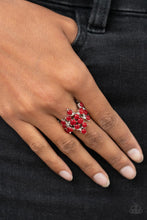 Load image into Gallery viewer, Seeing Eye to Cats Eye - Red Cat&#39;s Eye Stone Ring - Sabrina&#39;s Bling Collection