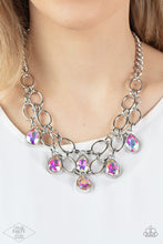 Load image into Gallery viewer, Show-Stopping Shimmer - Multi Iridescent Rhinestone Necklace - Sabrina&#39;s Bling Collection