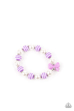 Load image into Gallery viewer, Little Divas - Bow &amp; White Pearl Stripe Bracelet 5 Pack - Sabrina&#39;s Bling Collection