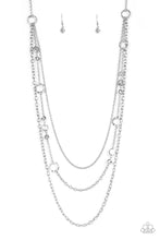 Load image into Gallery viewer, Starry-Eyed Eloquence - Silver &amp; Hematite Necklace - Sabrina&#39;s Bling Collection