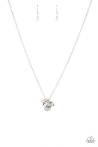 Super Mom - White "Mom" Charm Necklace - Sabrina's Bling Collection