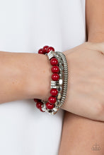 Load image into Gallery viewer, Tour de Tourist - Red Bracelet - Sabrina&#39;s Bling Collection