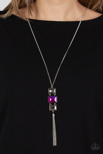 Uptown Totem - Pink Rhinestone Necklace - Sabrina's Bling Collection