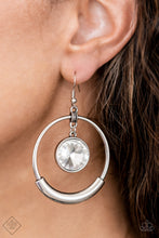 Load image into Gallery viewer, Urban Echo - White Rhinestone Earrings - September 2022 Fashion Fix - Sabrinas Bling Collection