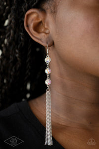 Paparazzi Accessories: Moved To TIERS - Multi Iridescent Earrings - Sabrinas Bling Collection
