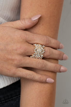 Load image into Gallery viewer, Cosmic Confetti - Gold Ring Paparazzi Accessories - Sabrina&#39;s Bling Collection