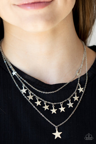 Americana Girl - Silver Star Necklace - Sabrina's Bling Collection