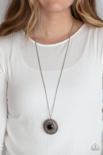 Aztec Apex - Black Necklace - Sabrina's Bling Collection