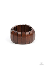 Load image into Gallery viewer, Boardwalk Bonanza - Brown Wood Bracelet - Sabrinas Bling Collection