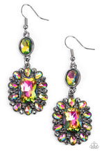 Load image into Gallery viewer, Capriciously Cosmopolitan - Multi Oil Spill Rhinestone Earrings - Sabrinas Bling Collection